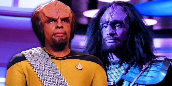 Worf and Kurn in Star Trek